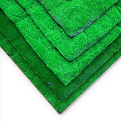 Cina Simulation Artificial Moss Mat Turf Flocking Plant Wall 10mm Plastic Panels in vendita