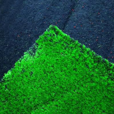 China Home Soft Artificial Moss Grass Mat Wall 3mm Decoration Green for sale