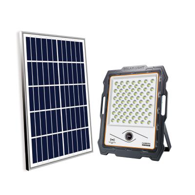 China LANDSCAPE 100 watt 200watt Solar Powered Flood Light Motion Sensor Camera Light External Title 300w 600watts No CCTV for sale