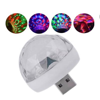 China Small Residential Led Magic Ball For Stage Light Party Sound Control USB Mini Ball DJ Lights Mini Disco for sale