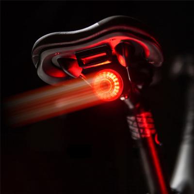 China Tail Bike Rear Light Signal Light For USD Rechargeble Smart Auto Start Stop Ipx6 USD Waterproof Bike Rear Light USB Rechargeable Bicycle Brake Light for sale