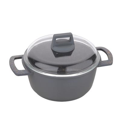 China Sustainable 28 Cm Die Cast Aluminum Non Stick Food Warmer Dish Insulated Casserole Price With Lid for sale