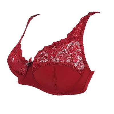 China New Ladies Antibacterial Sexy Comfortable Lace Women's Large Cup Underwear Bra for sale