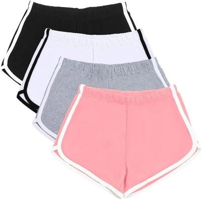 China New QUICK DRY Casual Thin Elastic Drawstring Patchwork Shorts Summer Soft Shorts For Women for sale