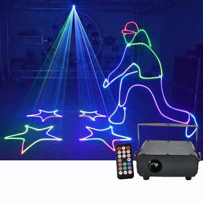 China Modern Full Color Animation Laser Projection Lamp Bar KTV Beam Effect RGB Laser Disco Stage Laser Light for sale