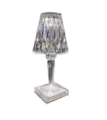 China Hot Sale Modern Crystal Dimmer Living Room High Quality Luxury Rechargeable Led Table Lamp for sale