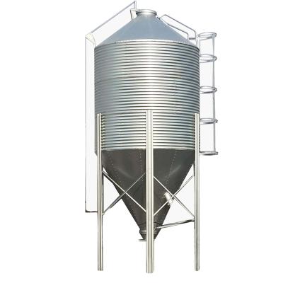 China Chicken Farm Pig Farm Galvanized Feeder Material Silo 3 Ton -30 Ton Grain Silo Feed Storage Silo Galvanized Steel Grain Silo for sale