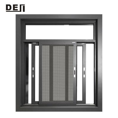 China Powder Coating Aluminum Alloy Frame Glass Sliding Window Bulletproof Price Sliding for sale