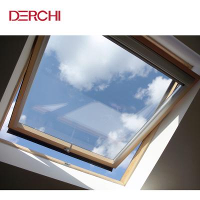 China Waterproof Aluminum Swing Frame Laminated Roof Skylight Glass-Glass Windows for sale