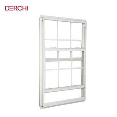 China Sliding Double Hung Windows Aluminum Window With Australian Standard Thermal Single Broken Grill Design for sale