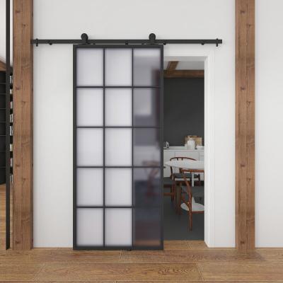 China Wholesale High Quality Bulletproof Automatic Mirror Double Sliding Glass Barn Doors for sale