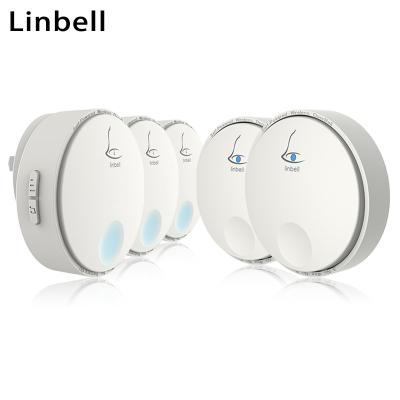 China Linbell G2 Modern Wireless Doorbell Manufacturer Philippines USA Plug with 2 Transmitter and 3 Receiver for sale