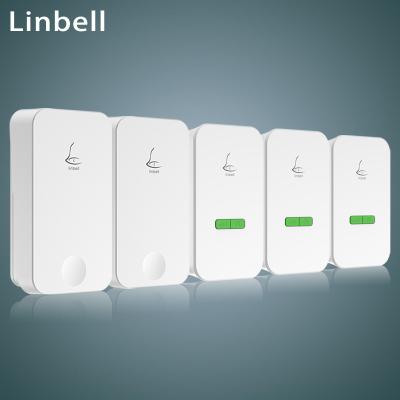 China Linbell G4L Modern Loud Warehouse Door Bell Button Industrial USA Socket with 2 Transmitters and 3 Receivers for sale