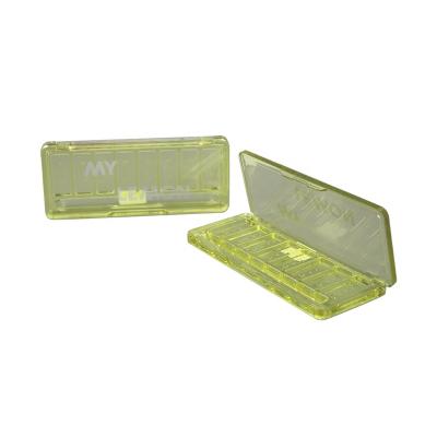 China 2023 New Arrival Eyeshadow Case Container Disposable Plastic Empty Compact Powder Case Fluorescent Green Eyeshadow Case for sale