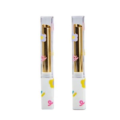 China Recyclable Luxury Cosmetic White Tube Printed Lip Balm Stick Lipstick Tubes Container Stick Tube Concealer Pencil for sale