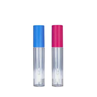 China New Arrival Disposable Container Lip Gloss Bottle Tubes Cosmetic Packaging Blue Empty Lip Gloss Tube 4ml for sale