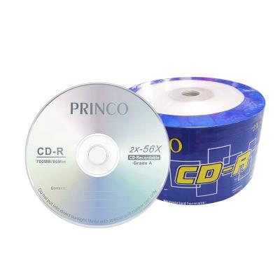 中国 Factory price 56x wholesale single layer empty cd r cd r 80 min cd-r 700mb cd disc princo single layer 販売のため