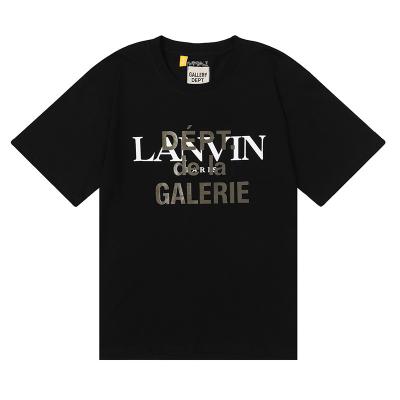 China HIGH STREET Fashion Trend Brand LA Gallery Department Retro Co-Branded Loose Mens T-Shirt With Short Sleeves for sale