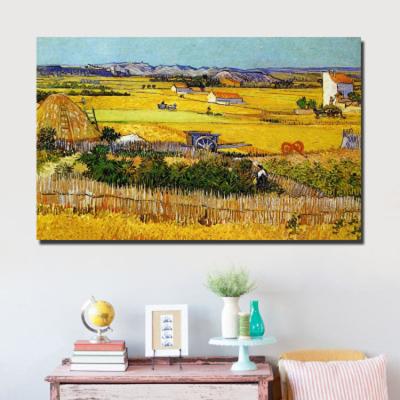 China Religious figure 5D DIY Diamond Painting Van Gogh Harvest Wheat sets oil painting style home decor European landscape painting for sale