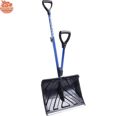 China 18-Inch Snow Shovel - Blue Snow Plow Shovel with Spring-Assisted Handle is More Convenient and Labor-Saving, and Improves Efficiency, 18-Inch for sale