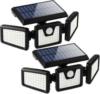 China Adjustable Radio Led Solar Lights Front Door Yard Garage Waterproof Outdoor Motion Wide Angle Security Solar Lights Outdoor Solar Lights for sale