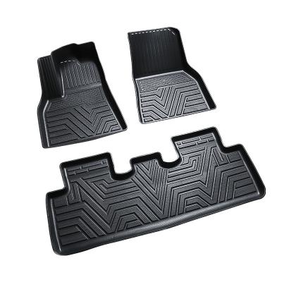 China Full Set Tesla Model Y Floor Mat Mats Heavy Duty All-Weather Waterproof Tape Protect Cargo Liner Accessories Fit For Model Y 2021 for sale