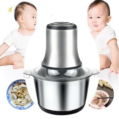 China Quiet Beater Ejector Button Stainless Steel Electric Chopper Mince Meat Maker Choppers for sale