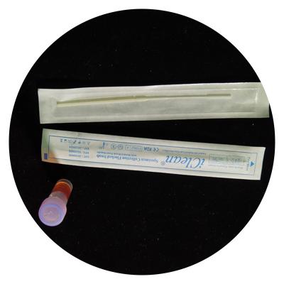 China Sterile Clinical Laboratory Diagnostic Sample Collection Flocked Oropharyngeal Nasal Throat PCR Rapid Test Kit Swab for sale