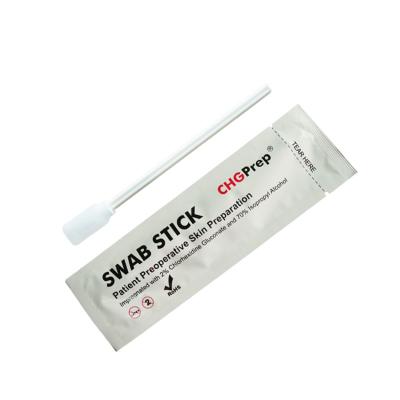 China Sale Sterile Chg Swab Sticks Disposable Medical Prep ChloraPrep CHG Skin Degermination Kills Bacteria Best Swabsticks for sale