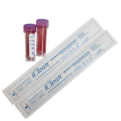 China Lab collection disposable sample transport vtm 2 medium swab testing kit with assembled nylon swab stick for sale