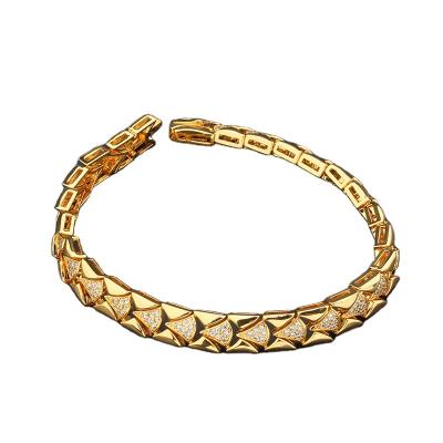 China Hot Selling Hiphop Men Bracelet In Bangles 18k Bracelets Snake Chain Bracelets for sale