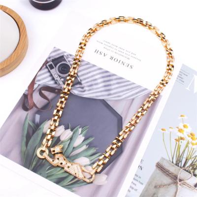 China Hiphop Charm High Quality Custom Luxury Gold Plated Necklace Chain Jewelry for sale