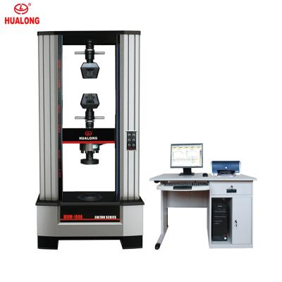 China HUALONG 10KN to 1000KNUTM 100kN/22 Metal Hardware Plastic Wood Electromechanical Universal Wire Tensile Strength Testing Machine for sale