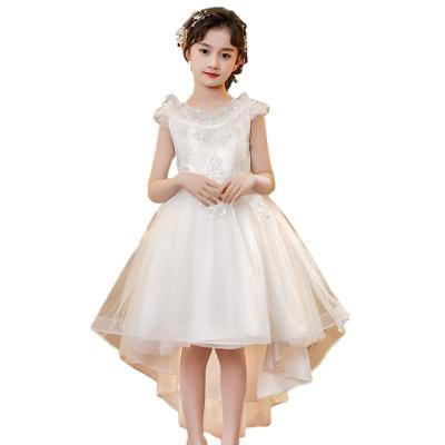 China Plus Size Girls Party Dress Host Performance Dress Sequined Bridesmaid Dresses Wedding Kids Girls Clothes for sale