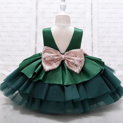 China 2022 Plus Size New Baby Girls Dress One Line Dresses Baby Kids Summer Suspender Skirt Kids Fashion Solid Color Collar for sale