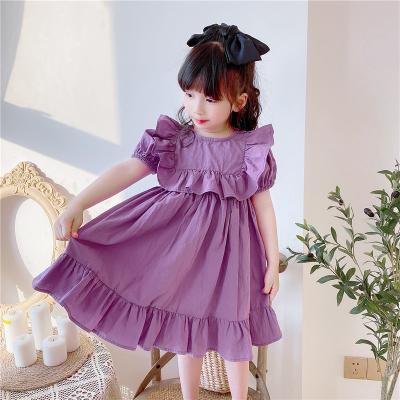 China Amazon Hot Selling Plus Size Girls Dress Elegant New Year Princess Children Banquet Wedding Girl Birthday Dress Skirt for sale