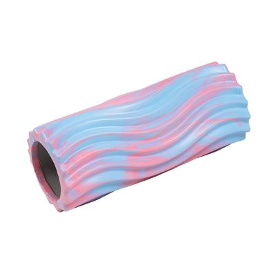 China Eva Camouflage Foam Camouflage Foam Shaft Fitness Comfortable Muscle Relaxer Hollow Yoga Massage Roller Yoga Column Fiam Roller for sale