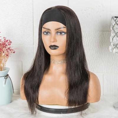 China Wholesale Price Silky Straight Wave Headband For Wig, 100% Mink Brazilian Wigs 10a, Cheap Remy Human Hair Straight Virgin Hair Wigs For Black Women for sale