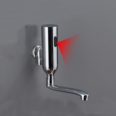 China Custom Automatic Induction Faucets Induction Wall Inlet Basin Metered Smart Hand Wash Faucet for sale