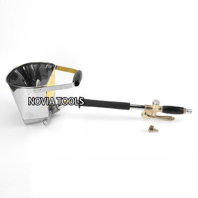 China Aluminum and Iron Alloy Pneumatic Air Stucco Mortar Cement Spray Hopper Gun for sale