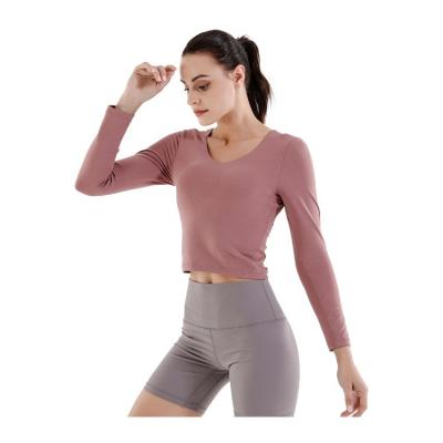 China Breathable Top Frame Seamless Yoga Camouflage Long Sleeve Yoga Top Sleeves Yoga Tops 2022 for sale