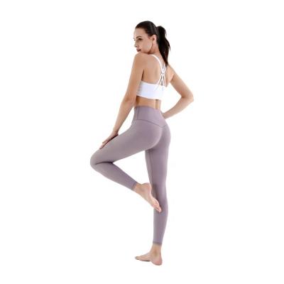 China Breathable Sports Women Yoga Panties Printing Cross Back Yoga Pants Cotton Spandex Gaiters One Piece Yoga Panties for sale