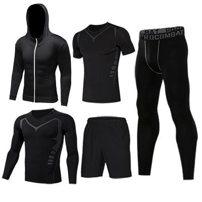 China Breathable Fitness Use Men's Thermo Jogging Underwear Shaping Tight Fitness Clothing Mens Sportswear Compression Custom Gym Wear for sale