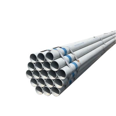 China Structure Pipe Hollow Section Galvanized Tube 1/2 Round Iron Steel Round Inch Galvanized Tube Price for sale