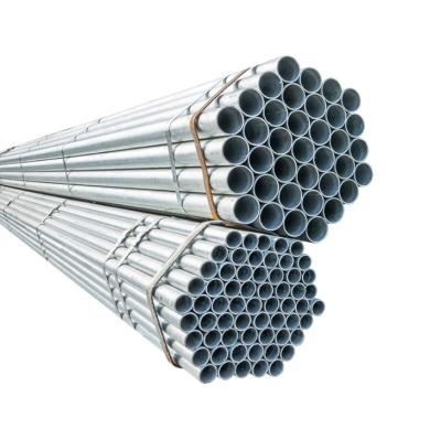 China Liquid Pipe Galvanized Round Steel Pipe Zinc Coated Outdoor GI Pipe / Galvanized Hollow Section for sale