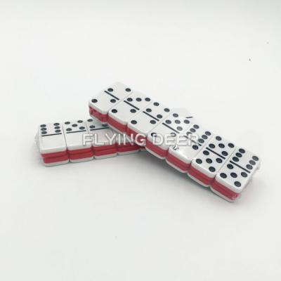 China Hot Selling Eco - Friendly Non - Toxic Melamine Classic Kids Play Plastic Dominoes for sale