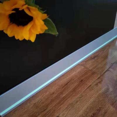 China Ultra Thin Baseboard Luminous Egress Path Markings Anti Slip Stair Nosing Yellow ODM for sale