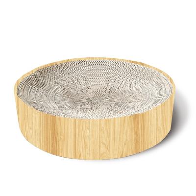 China High Quality Durable Round Pet Viable Scratch Board Pet Scratching Cat Bed Corrugated Cardboard Cat Scratcher for sale