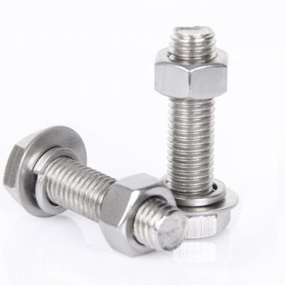 China Industry / Construction Factory Manufacture Price Galvanized / 304 Stainless Steel Hex Bolt And Nut for sale