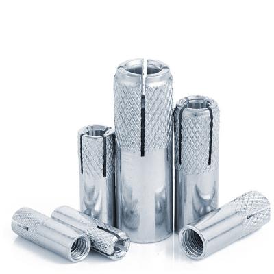 China Knurling Building Construction Carbon Steel Drop In Anchor With Lip Galvanized for sale